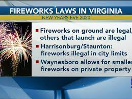 do you know the fireworks law for where