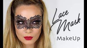 lace mask makeup tutorial halloween