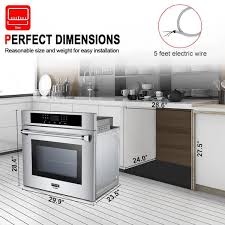 Single Electric Wall Oven Self Cleaning