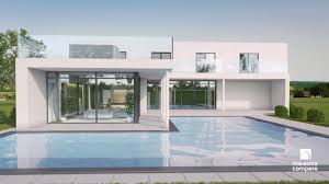 maison moderne 200m2 avec piscine