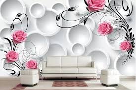 ide desain wallpaper dinding ruang tamu