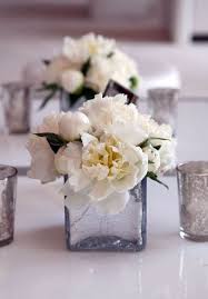 white flower centerpieces