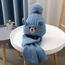 Cute Toddler Winter Hat And Scarf Set