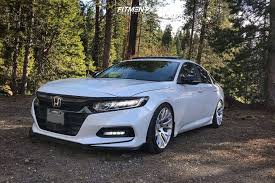2018 honda accord sport in still night pearl with black leather, carfax one owner, clean carfax no accidents, standard package, power package, wheels: 2018 Honda Accord Sport With 19x9 5 Esr Sr12 And Toyo 235x40 On Lowering Springs 1432149 Fitment Industries