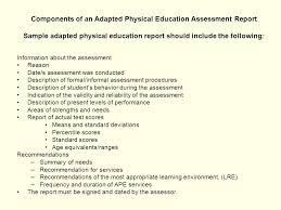 Sample Assessment report