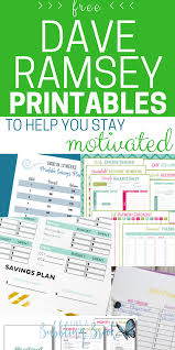 Dave Ramsey Printables To Help You Stay Motivated