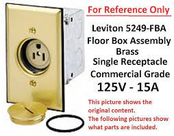 leviton 5249 fba floor box embly