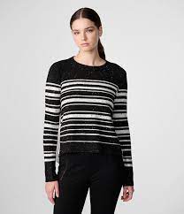 Karl Lagerfeld Paris Women's Stripe Pullover Sweater