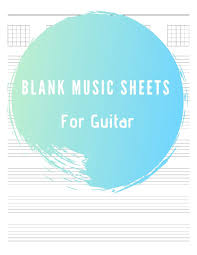 Amazon Com Blank Music Sheets For Guitar A Composition