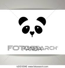 Panda Bear Template Clipart