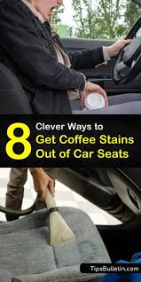 coffee stains out of car seats