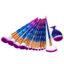 blue mermaid makeup brush at rs 250