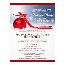 Holiday Party Announcement Christmas Open House Flyer
