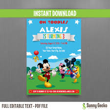 Mickey Mouse Clubhouse Invitations Awesome Mickey Mouse