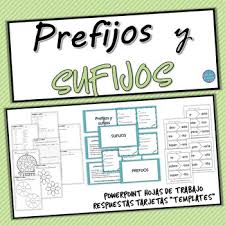 Sufijos In Spanish Worksheets Teaching Resources Tpt
