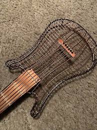 Wire Art Guitar Wall Decor Rustic Metal