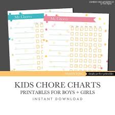 This Listing Includes Two Printable Chore Charts For Kids