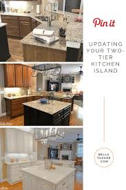 two tier kitchen island update bella