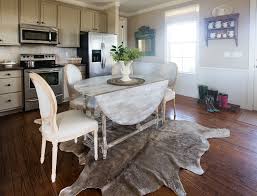 can you use cowhide rugs in a country