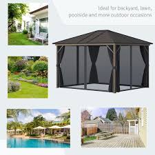 Outdoor Hardtop Canopy Patio Gazebo