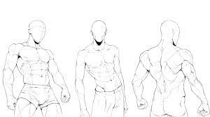 how to draw a male body step by step