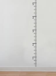 Simple Shapes Growth Chart Ruler Decal Right Aligned