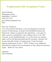 9 Job Acceptance Letter Template Examples Samples Top