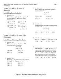 Equations And Inequalities Lesson