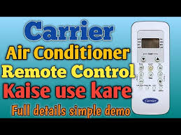 carrier ac remote control function