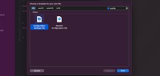 configuration files in xcode swiftui