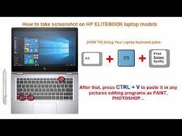 take screenshot on hp elitebook laptop