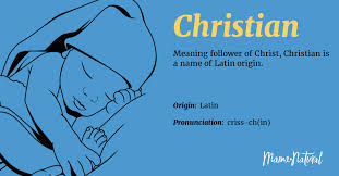 christian name meaning origin