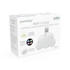 Purebaby Cloud Portable Sound Machine Night Light Pure Enrichment
