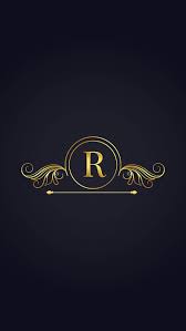 letter r gold designs