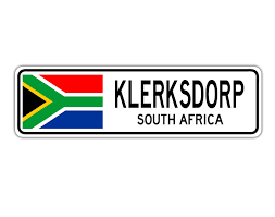 klerksdorp south africa street sign