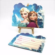 Details About Frozen Theme Invite Invitation Card Child Birthday Party 1 Set Of 6 Cards Uk