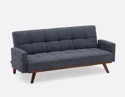 lois blue tufted sofa bed struc