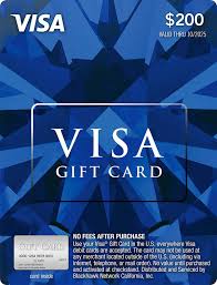 200 visa gift card send free to