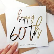 happy 60th birthday birthday card for