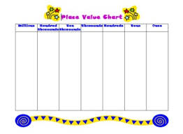Place Value Chart Printable Worksheets Teachers Pay Teachers