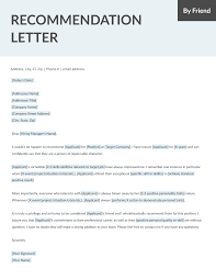 letter of recommendation how to write