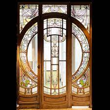 Art Nouveau Stained Glass Entranceway