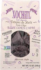 Xochitl Blue Corn Chips gambar png