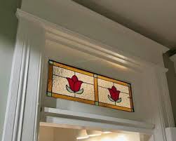 Tw 321 Tulips Stained Glass Transom