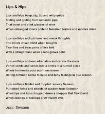 lips hips poem by john sensele