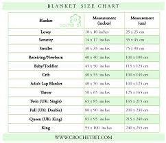 Baby Quilt Sizes Chart Blanket Sizes Chart Last Updated 3