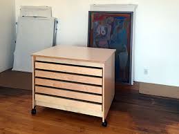 art studio furniture 5 drawer rolling