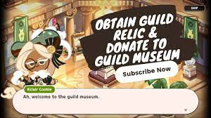 Obtain Guild Relic & donate to Guild Museum Cookie Run: Kingdom - YouTube