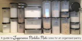 A Guide To Sizes Of Tupperware Modular Mate Containers For
