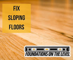 how to fix uneven sloping floors